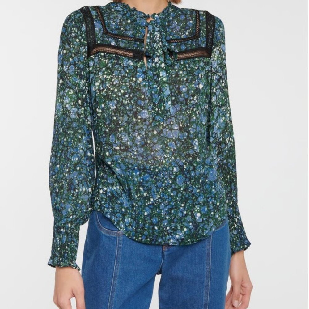 VERONICA BEARD Candita printed chiffon blouse